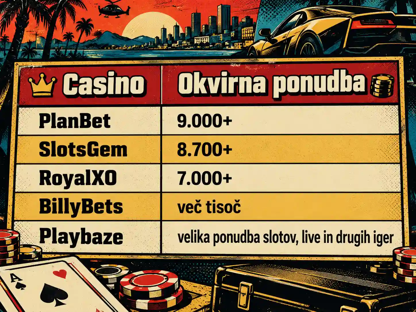 Kateri casino ponuja največ iger